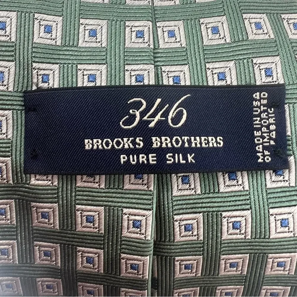 Set of 3 Silk Green, Gold, & Blue Men's Ties - Brooks Brothers & Michael Kors